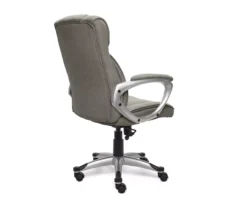 Glacial Gray Linen Executive Office Chair 5 Glacial Gray Linen Executive Office Chair -Home Furniture Store 810513550 6
