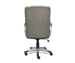 Glacial Gray Linen Executive Office Chair 6 Glacial Gray Linen Executive Office Chair -Home Furniture Store 810513550 7