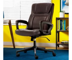 Hannah Brown Bonded Leather Office Chair -Home Furniture Store 810513551 A0 12