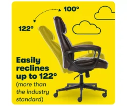 Hannah Brown Bonded Leather Office Chair -Home Furniture Store 810513551 A0 8