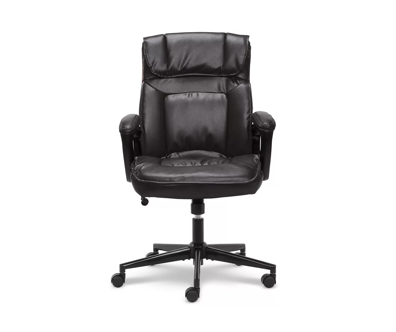 Hannah Black Bonded Leather Office Chair Hannah Black Bonded Leather Office Chair -Home Furniture Store 810513552 10 1
