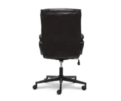 Hannah Black Bonded Leather Office Chair 16 Hannah Black Bonded Leather Office Chair -Home Furniture Store 810513552 13