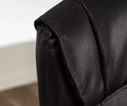 Hannah Black Bonded Leather Office Chair 5 Hannah Black Bonded Leather Office Chair -Home Furniture Store 810513552 4