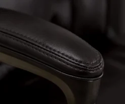 Hannah Black Bonded Leather Office Chair 17 Hannah Black Bonded Leather Office Chair -Home Furniture Store 810513552 6