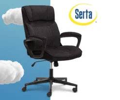 Hannah Charcoal Gray Microfiber Office Chair 21 Hannah Charcoal Gray Microfiber Office Chair -Home Furniture Store 810513553