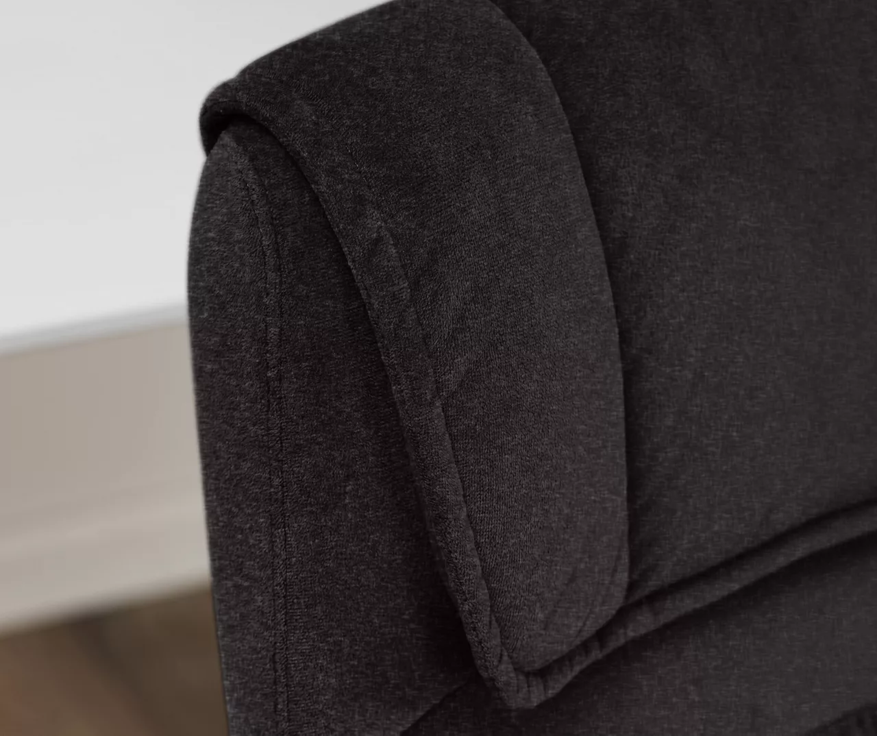 Hannah Charcoal Gray Microfiber Office Chair Hannah Charcoal Gray Microfiber Office Chair -Home Furniture Store 810513553 4