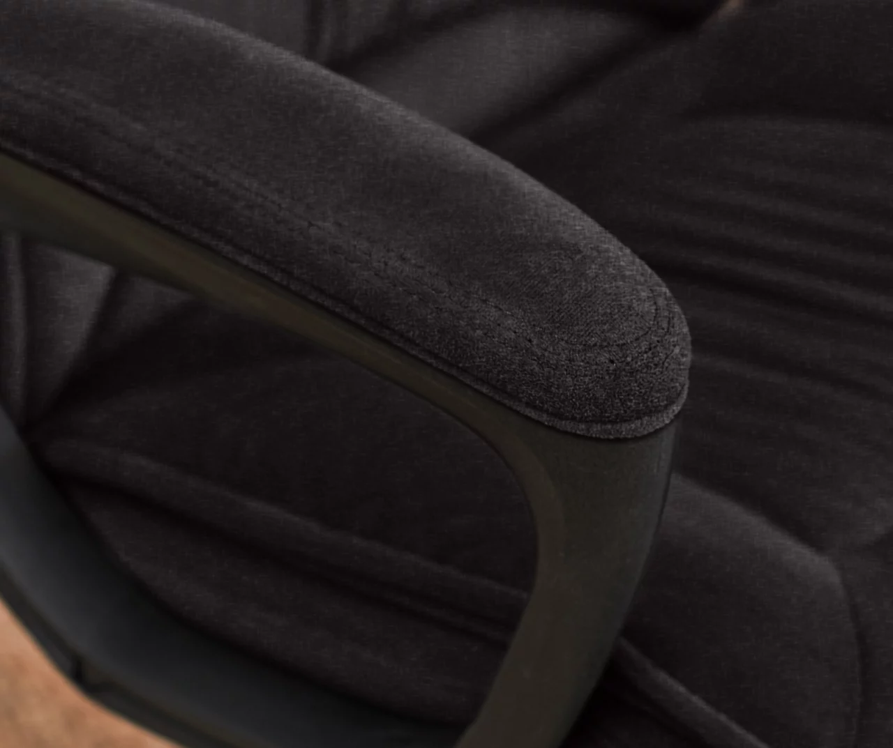 Hannah Charcoal Gray Microfiber Office Chair Hannah Charcoal Gray Microfiber Office Chair -Home Furniture Store 810513553 5