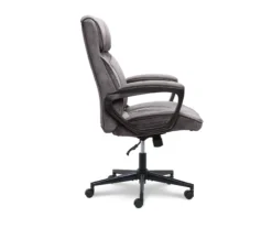 Gray & Black Executive Office Chair 4 Gray & Black Executive Office Chair -Home Furniture Store 810513554 11