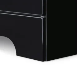 Black Hudson 2-Drawer Wood Nightstand -Home Furniture Store 810513557 10