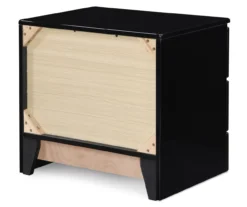 Black Hudson 2-Drawer Wood Nightstand -Home Furniture Store 810513557 13