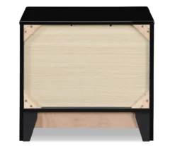 Black Hudson 2-Drawer Wood Nightstand -Home Furniture Store 810513557 15