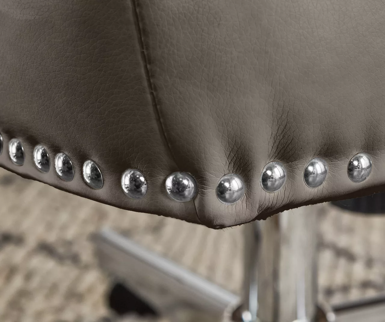 Leighton Gray Memory Foam Bonded Leather Office Chair Leighton Gray Memory Foam Bonded Leather Office Chair -Home Furniture Store 810513560 7