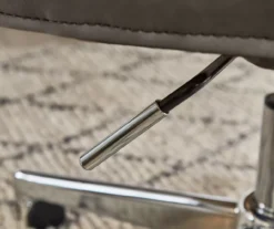 Leighton Gray Memory Foam Bonded Leather Office Chair 11 Leighton Gray Memory Foam Bonded Leather Office Chair -Home Furniture Store 810513560 9