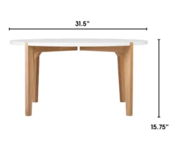 White Round Coffee Table 7 White Round Coffee Table -Home Furniture Store 810513564 5