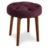 Penelope Eggplant Tufted Stool 2 Penelope Eggplant Tufted Stool -Home Furniture Store 810513574 2