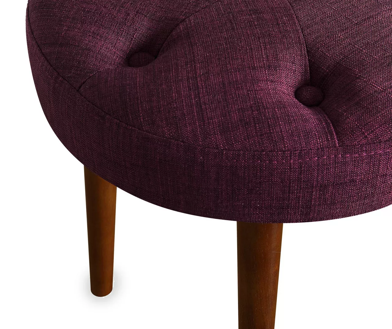 Penelope Eggplant Tufted Stool Penelope Eggplant Tufted Stool -Home Furniture Store 810513574 4