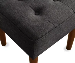 Aria Charcoal Grey Tufted Stool -Home Furniture Store 810513578 5