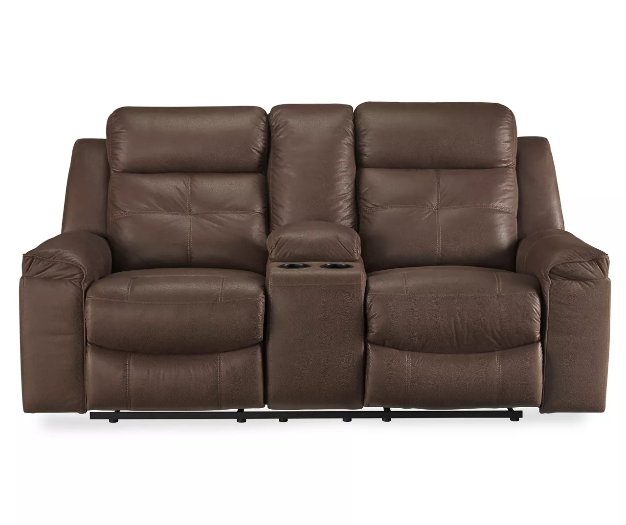 Jesolo Coffee Brown Reclining Console Loveseat Jesolo Coffee Brown Reclining Console Loveseat -Home Furniture Store 810519673