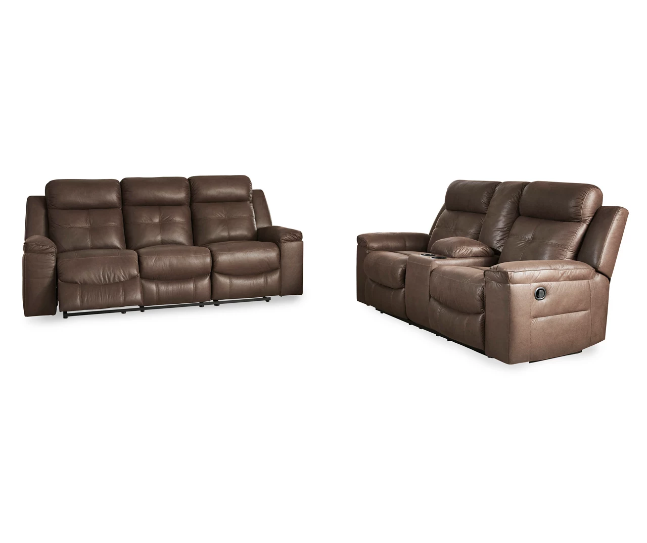 Jesolo Coffee Brown Reclining Console Loveseat Jesolo Coffee Brown Reclining Console Loveseat -Home Furniture Store 810519726 810519673 2