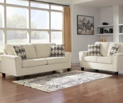 Abinger Cream Loveseat 7 Abinger Cream Loveseat -Home Furniture Store 810519727 810519731 1 1