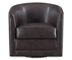 Willow River Hammond Faux Leather Swivel Accent Chair