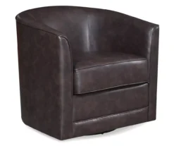Willow River Hammond Faux Leather Swivel Accent Chair -Home Furniture Store 810519938 2