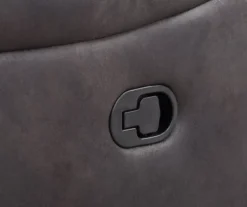 New Albany Dark Graphite Leather Look Micro Suede Swivel Reclining Glider 7 New Albany Dark Graphite Leather Look Micro Suede Swivel Reclining Glider -Home Furniture Store 810519941 3