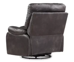 New Albany Dark Graphite Leather Look Micro Suede Swivel Reclining Glider 4 New Albany Dark Graphite Leather Look Micro Suede Swivel Reclining Glider -Home Furniture Store 810519941 9