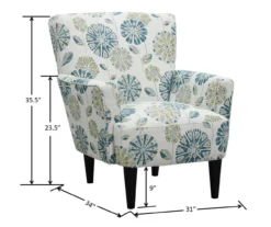 Middleton Cascade Teal Accent Chair -Home Furniture Store 810519948 5