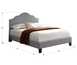 Lombard Light Gray Full Upholstered Bed -Home Furniture Store 810519982 6