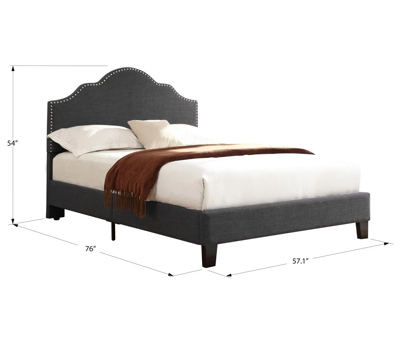 Lombard Charcoal Gray Full Upholstered Bed Lombard Charcoal Gray Full Upholstered Bed -Home Furniture Store 810519983 6