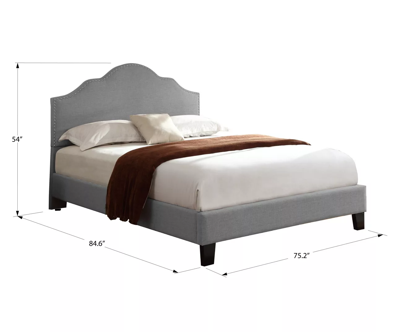 Lombard Light Gray California King Upholstered Bed Lombard Light Gray California King Upholstered Bed -Home Furniture Store 810519985 6