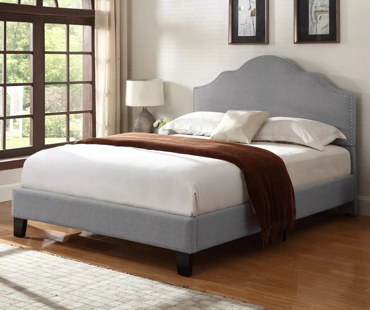 Lombard Light Gray California King Upholstered Bed Lombard Light Gray California King Upholstered Bed -Home Furniture Store 810519985 7
