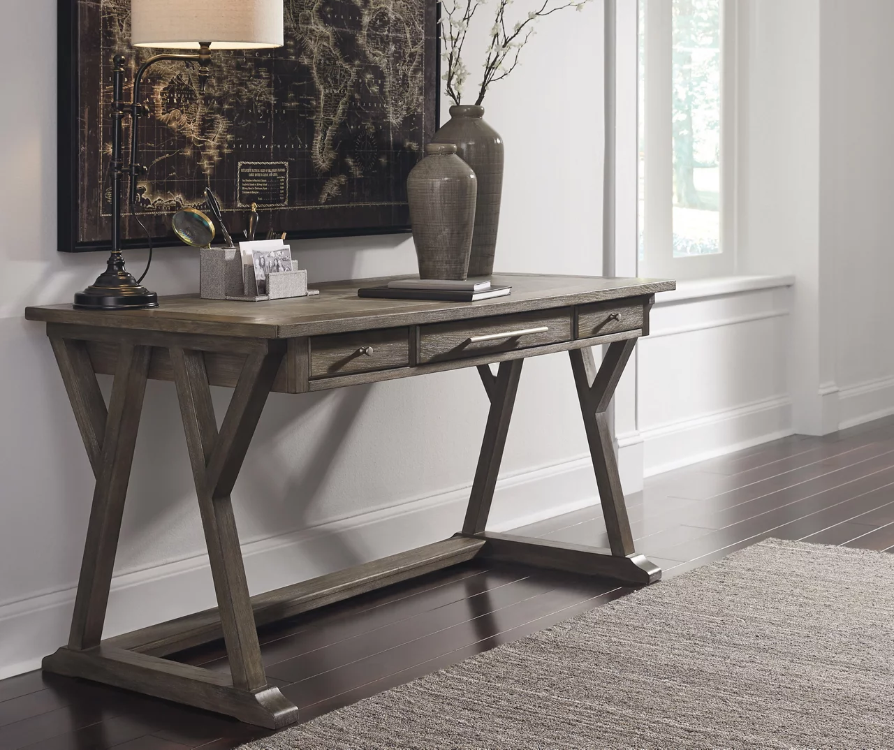 Luxenford 3-Drawer Office Desk Luxenford 3-Drawer Office Desk -Home Furniture Store 810523817 8