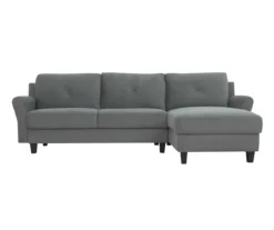 Hayward Gray Rolled Arm Sectional