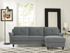 Hayward Gray Curved Arm Sectional -Home Furniture Store 810524580 71