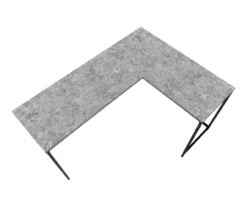 Monarch L-Shaped Metal Corner Desk -Home Furniture Store 810527367 4