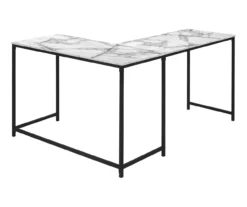 Monarch L-Shaped Metal Corner Desk -Home Furniture Store 810527368 6