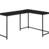 Black Metal L-Shaped Corner Desk 1 Black Metal L-Shaped Corner Desk -Home Furniture Store 810527369 2