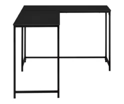 Black Metal L-Shaped Corner Desk -Home Furniture Store 810527369 5