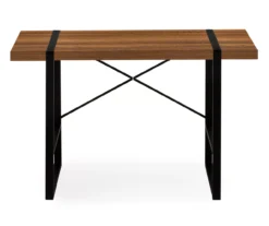 Walnut Wood Look Thick Panel Computer Desk -Home Furniture Store 810533368 4