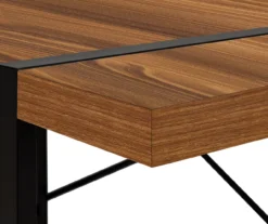 Walnut Wood Look Thick Panel Computer Desk -Home Furniture Store 810533368 7