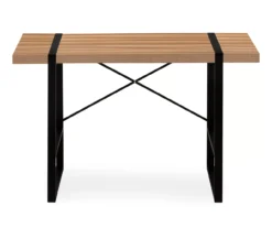 Brown Wood Look Thick Panel Computer Desk 5 Brown Wood Look Thick Panel Computer Desk -Home Furniture Store 810533370 4