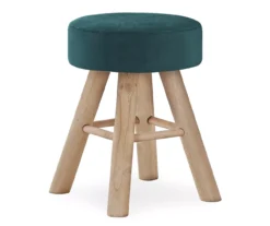 Wooden Leg Upholstered Ottoman -Home Furniture Store 810533419 2