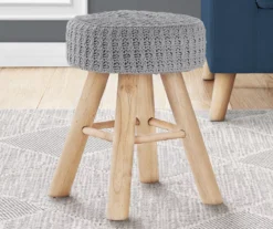 Wooden Leg Upholstered Ottoman -Home Furniture Store 810533423 1