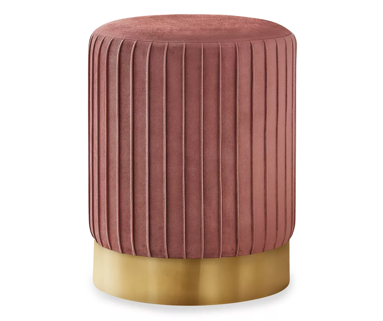 Pleated Velvet Upholstered Ottoman Pleated Velvet Upholstered Ottoman -Home Furniture Store 810533424 2