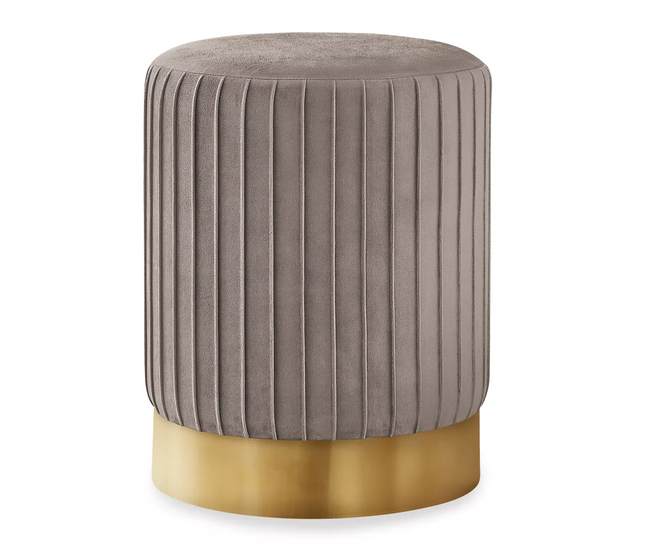 Pleated Velvet Upholstered Ottoman Pleated Velvet Upholstered Ottoman -Home Furniture Store 810533425 2