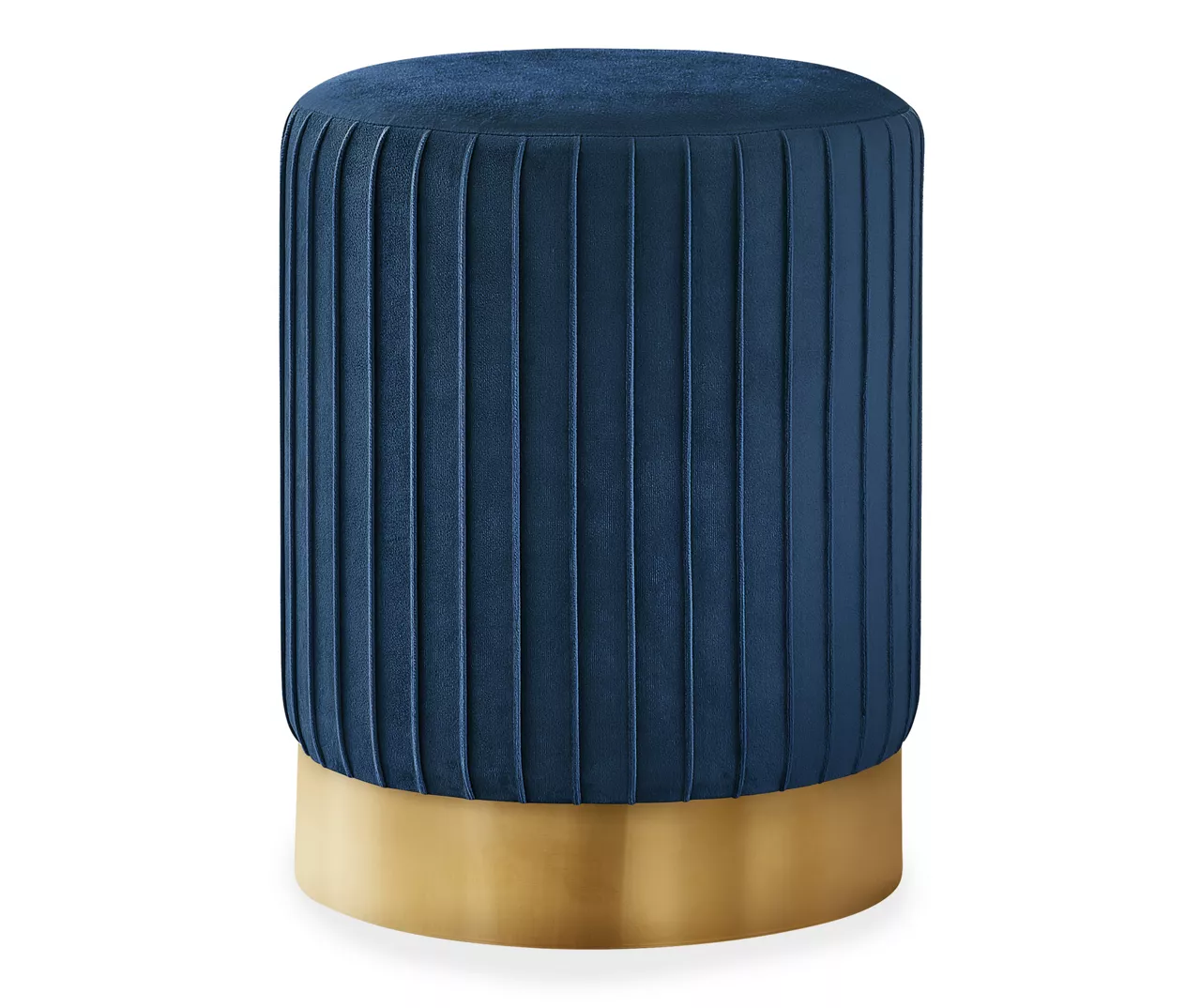Pleated Velvet Upholstered Ottoman Pleated Velvet Upholstered Ottoman -Home Furniture Store 810533428 2
