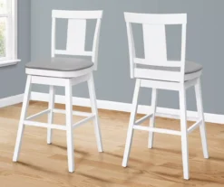 Faux Leather Swivel Bar Stools, 2-Pack 5 Faux Leather Swivel Bar Stools, 2-Pack -Home Furniture Store 810533432 1