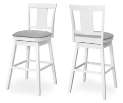 Faux Leather Swivel Bar Stools, 2-Pack 15 Faux Leather Swivel Bar Stools, 2-Pack -Home Furniture Store 810533432 2